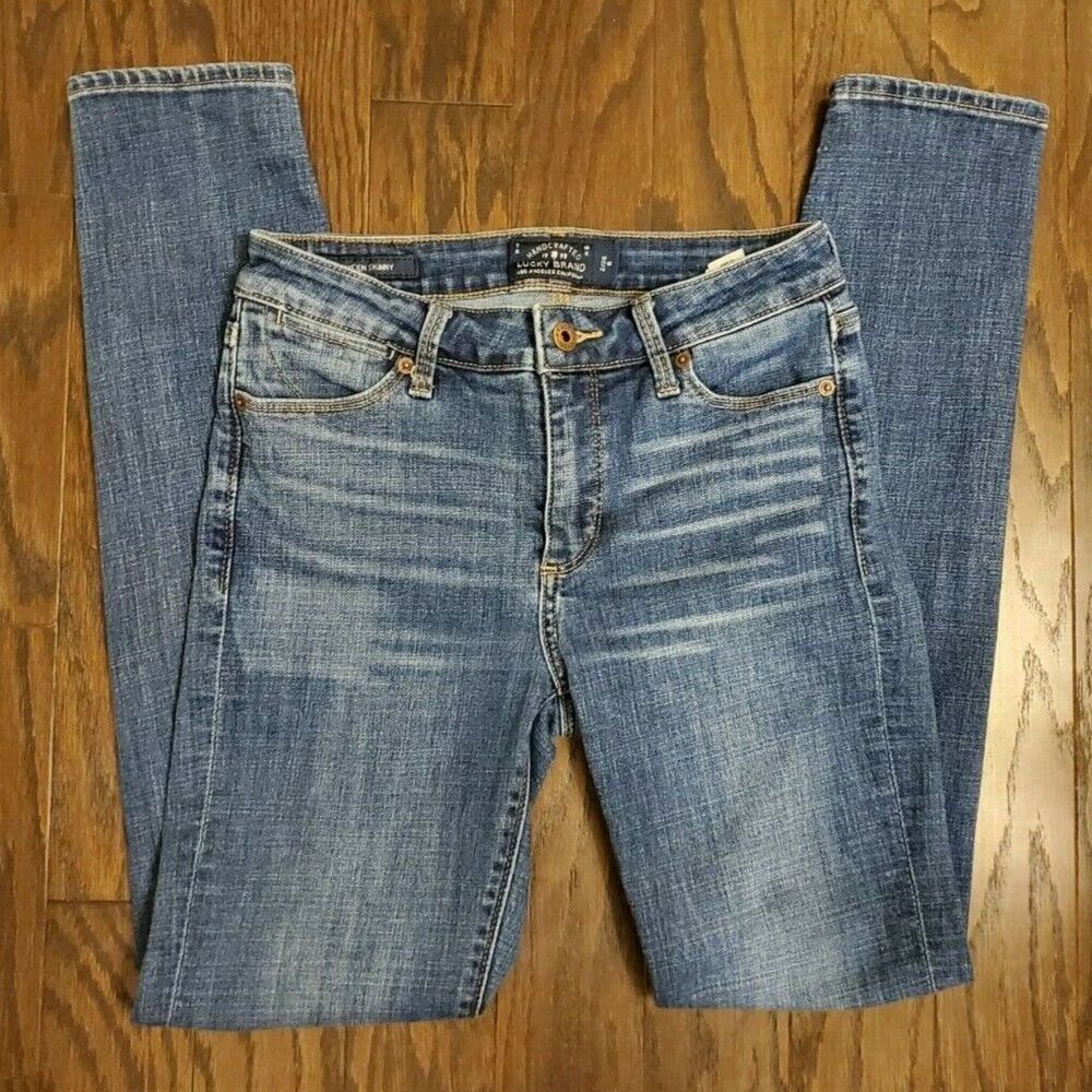 Size 2/26 Lucky Brand Hayden Skinny Jeans Stretch Medium Wash Denim 27x30